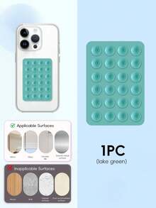 24个单面粘性手机吸盘，吸力超强，可重复使用，适用于光滑表面（瓷砖、玻璃、墙壁等）。 - 彩色 - 查看 11