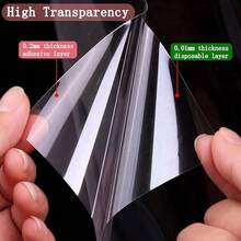 1卷透明厨房保护膜,防水、防油、阻燃、防霉、可移除背胶,适用于桌面、墙壁、咖啡桌、餐桌、家具、大理石翻新等。 - 家具膜 - 查看 6