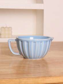 1 tô trộn bột 240ml, tô trộn bằng gốm, tô đánh kem, tô trộn bột, tô nướng, có vòi rót, tô trộn chống trượt kẻ sọc dọc, có vòi rót, có tay cầm, tô đánh kem bằng gốm, tô nướng gia đình có vòi nhọn, tô hứng nước nhỏ giọt - Nhiều màu - Xem 14