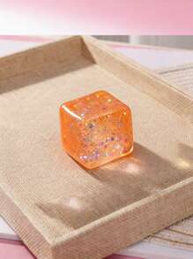 POKOJA LAND 1/2/3/5个慢回弹软方冰块，适合成人，也可作为压力球、挤压球、减压块、感官玩具使用，冰爽光滑，生日礼物、派对小礼物、皮纳塔填充物、礼盒填充物 - 彩色 - 查看 15