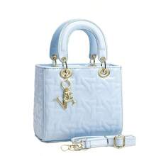 Retro Umhängetasche mit Krokodilleder-Textur, multifunktionale Umhängetasche mit großer Kapazität, modisches Design, neue stilvolle kleine quadratische Handtasche, Umhängetasche geeignet für Ausflüge, Reisen, Einkaufen, modische Farbblock Umhängetasche, Umhängetasche mit Lässig-Luxus-Großraumkapazität, Schultergurt oder Umhängetasche, modische Tasche als Geschenk zum Valentinstag - Verschiedenfarbig - Übersicht 11