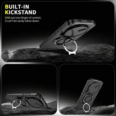 磁吸式360°旋转防摔手机壳，兼容苹果11/12/13/14/15/16 Pro Max、S22/23/24+ UA04/A05/A14/A15/A24/A25/A34/A54S系列、摩托罗拉、Pixel、Note 15/14系列