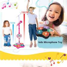 Mikrofon dengan Stand, Cocok untuk Karaoke dan Bermain Musik. Ini adalah mainan edukatif yang membantu perkembangan otak, ideal sebagai hadiah ulang tahun untuk anak perempuan dan laki-laki, juga bagus sebagai set suvenir pesta multi-bagian. - MultiWarna - View 7