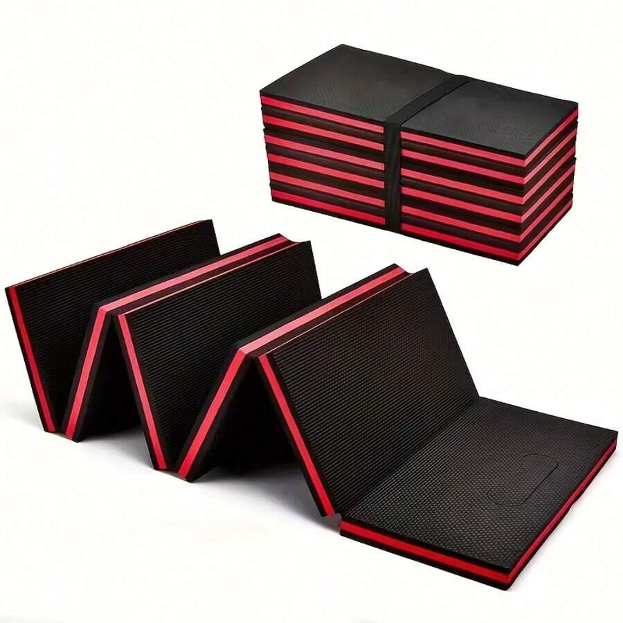 Estera de reparación automotriz de EVA - Plegable, ligera, aislante del calor, estera de alta calidad de uso múltiple para reparaciones al aire libre, camping, senderismo. Diseño ergonómico portátil, material EVA duradero, funcionalidad versátil - Negro - Ver 1