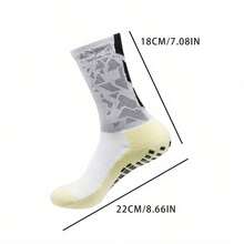 4 pièces Chaussettes de football antidérapantes pour hommes et femmes, mini protège-tibias de football, protège-jambes de sport, couvre-chaussettes de sport, chaussettes de mollet, bandages de sport, accessoires de sport d'extérieur, cyclisme, fitness, football - Multicolore - Voir 6
