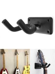 吉他壁挂架，易于安装的吉他壁挂支架，适用于各种尺寸的吉他、贝斯、曼陀林、班卓琴和尤克里里。 - 彩色 - 查看 9