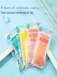 100片（2片/包）清凉薄荷贴纸，清爽解暑，夏季旅行必备 - 冰貼 - 查看 2