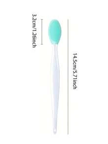 1pc Pink Blackhead Remover Brush Double-Sided Facial Cleaning Tpe Brush, Multi-Functional Exfoliating Beauty Tool,Bag,Organizer,Storage - Cleaning Brush - View 6