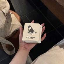 Cute Cartoon Cat Notebook, Blank Page Mini Pocket Notebook, Portable Student Planner Diary - One Size - View 7