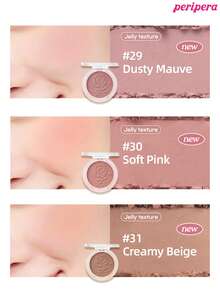 K-Beauty Peripera 單色粉末腮紅盤，霧面細緻不結塊粉末腮紅，長效持妝，全方位裸妝臉部美妝彩妝盤，韓系妝容，4.2g - #27 Strawberry Pink - 查看 7