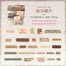 50张/包 英文贴纸，适用于剪贴簿、手账贴纸 - YFYC - 查看 14