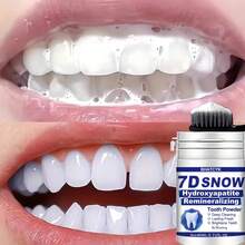 BHATCYK 1pc 7D SNOW Hydroxyapatite Remineralizing Teeth Cleaning Powder, Teeth Whitening, Tooth Polishing Tooth Deep Cleaning Powder, Tooth Cleaning Powder For Daily Life. Travel, Tooth Polishing Tooth Deep Cleaning Powder, Tooth Cleaning Powder For Daily Life. Travel - cây bạc hà - Xem 4