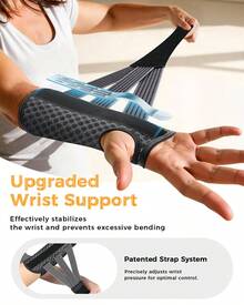 Carpal Tunnel Wrist Brace For Women&Men, [Ultra Breathable & Upgraded Support] Night Wrist Support With Metal Splints Fit Right Hand, Rigid Hand Brace For Tendonitis, Sprain, Arthritis, Pain Relief - 灰色的 - 查看 2