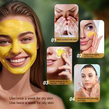 Meliza 维生素C和姜黄面部磨砂膏/深层清洁和温和清洁/适合所有肤质---附赠涂抹刷-夏季护肤 - 深層清潔 - 查看 6