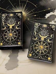 1 Box Adult Party Star Tarot Cards, Novel Challenge Cards, Easy To Play With Friends, Simple And Fun Interactive Board Game, Best Gift For Family Gatherings And Leisure. Board Game, Card Game, Adult Game. - Multicolor - View 1