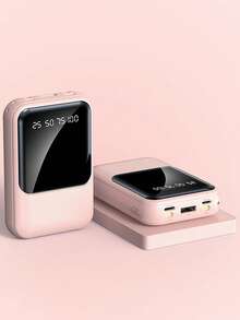 Power Bank Batería Portátil 20000mah YISEN Carga rápida Pantalla LED digital cargador portátil Con Luz LED - Rosa - Ver 1