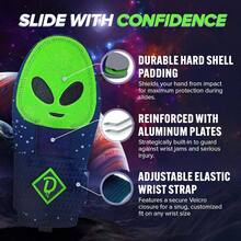 Sliding Mitt - Baseball Sliding Mitt Youth Size, Baseball Softball, Size, Ambidextrous, Hand Wrist - Youth + Alien Aura - View 4