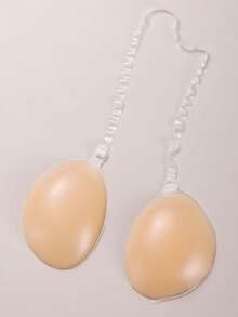 Reusable Silicone Invisible Nipple Covers, Lift Breasts, Prevent Sagging, Waterproof Adhesive Bra, Uplift Bust, Suitable For Bras, Strapless Dresses, Anti-Slip, Small Bust Enhancer, Gather Breasts, Washable, Adhesive Bra, Reusable, Sleepwear, Swimwear, Bikini, Backless Outfits - Multicolor - View 2