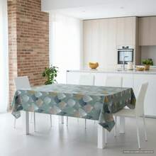 Kiva Stain-Resistant And Waterproof Oilcloth Tablecloth, Sizes From 100x140 To 300x140 Cm And Round 140 Cm - Easy-Clean Oilcloth Tablecloth For Rectangular And Round Tables - Available In 11 Designs - 選項 4 - 查看 2