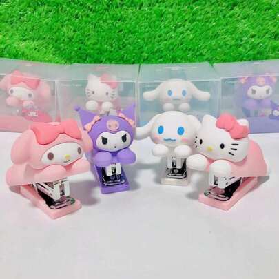 Cute Silicone Melody Jade Stapler, Mini Portable Stapler For Students And Office, Comes With Staples