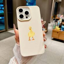 1pc Cute Duck Pattern Phone Case, Suitable For IPhone 17 Pro Max/17 Pro/16 Pro Max/16 Pro/16/15 Pro Max/15 Pro/15/14 Pro Max/14/13 Pro Max/13 Pro/13/12 Pro Max/12 Pro/12/11 - Multicolor - View 4