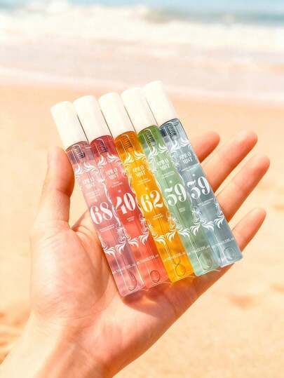 5/1pc Set 10ml Brazilian Fragrance Spray Gift Box, Containing Notes Of Plum, Vanilla, Wood, Sandalwood, Violet, Pistachio, Salted Caramel, Jasmine And More, Releasing An Elegant Floral Woody Fragrance, Suitable For Indoor, Outdoor, Office, Camping, Dating And Other Occasions, An Ideal Gift For Christmas And New Year