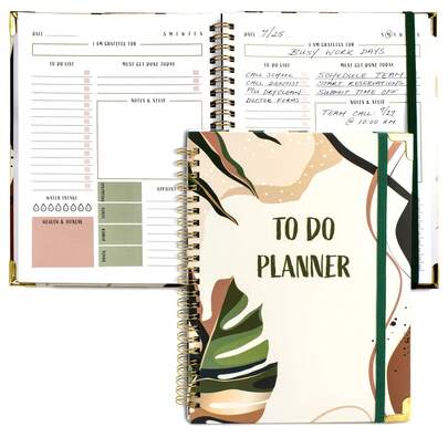 Beautiful To Do List Notebook - Aesthetic Daily Planner To Easily Organize Your Tasks And Boost Productivity - Stylish Undated Planner And School Or Office Supplies For Women