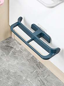 Bathroom Slipper Shelf No Punching Wall Mounted One Piece Shoe Rack Space Saving Shelf Bathroom Hanging - Multicolor - View 5