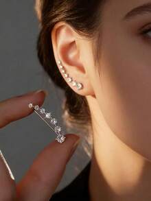 1 Pair European And American Classic Versatile Fashion One-Word Flower Seven-Star Earrings - Multicolor - View 14