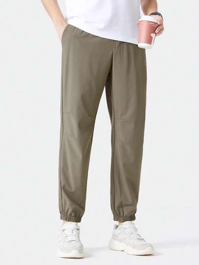 CAMEL CROWN Quần dài lao động ngoài trời dành cho nam, quần thường ngày mùa xuân/hè, dáng rộng, thoáng khí, co giãn, ống quần xắn gấu, kiểu dáng thời trang, đa năng, thích hợp cho hoạt động thể thao thường ngày.