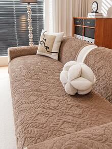 1 buah Sarung Sofa Tahan Air, Bernapas & Lembut, Dapat Dicuci dengan Mesin, Ramah Hewan Peliharaan, Tahan Lama untuk Semua Musim, Cocok untuk Sandaran Tangan dan Sandaran Punggung Sofa 1/2/3/4 Dudukan - Coklat - View 6