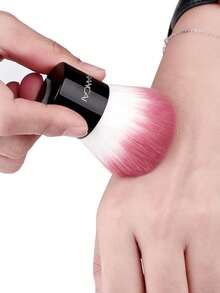 1 Blush Makeup Brush-Professionally Suitable For Powder, Liquid And Cream-Travel-Friendly Makeup Brush, Perfectly Applied, Covering All Skin Areas Evenly And Partially Removing Luster. - Multicolor - View 5