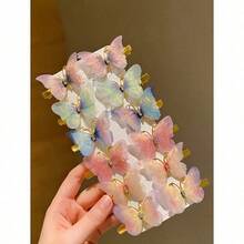 18pcs/Set Dreamy Fairy Butterfly Hair Clips Combo, Delicate Soft Vibe, One Clip Beautifies, Back-To-School Essential - Suitable For Girls And Women, Daily Outing, Dates, Photoshoot, Works For Buns Or Down Hairstyles, Easy To Set The Mood, Claw Clips, Hair Claws, Hair Slide, Hair Barrettes, School Stuff, Hair Accessories, Head Accessories - 多色-1 - 查看 8