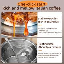 Machine à café sans fil portable, convient pour le bureau, la maison et les voyages, peut faire des boissons chaudes et froides, facile à utiliser, contrôle par bouton, compatible avec la poudre de café et les capsules, machine à café à capsules - Multicolore - Voir 5