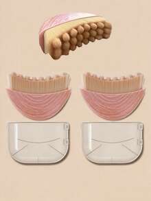 粉色淋巴引流塑形面部及身体按摩刷，适用于面部及下颌淋巴引流按摩，符合人体工学设计，贴合肌肤轮廓，可消肿舒缓疲劳。 - 粉色 - 查看 2