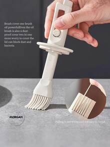 硅胶油刷，厨房油刷，二合一油瓶带硅胶油刷，非常适合用于烹饪醋、酱汁、烧烤和煎炸 - 彩色 - 查看 5