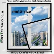 Self-Adhesive Mosquito-Proof Screen Window, Screen Window, Window Screen, Removable, Suitable For Household Windows. - A - View 2