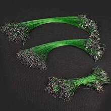 Avlcoaky 200支装带转环和扣环的钓鱼前导线不锈钢钓鱼前导线 - 彩色 - 查看 4