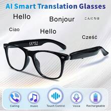 AI & Translation Enabled Smart Audio Glasses, Wireless 5.4 Bluetooth, Type-C Charging, Multifunctional Music Playback, Call Answering, Touch Control, Open-Ear Design, HIFI High Volume, Long Battery Life, Suitable For Men And Women - View 11