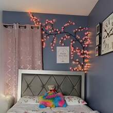 YAIUZGOO 8 modalità di illuminazione Luci a filo LED - Luci a filo, Luci decorative Sakura, Luci per la casa alimentate tramite USB con telecomando, ideali per matrimoni, Natale, San Valentino, Ringraziamento e feste. Illuminazione dall'atmosfera elegante, luce soffusa, decorazione natalizia - Visualizzare 5