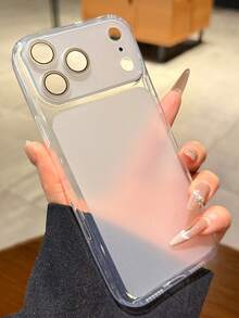 Minimalist Ice Feel Matte Transparent 360 Magnetic Bracket Holder Case Compatible With IPhone 17 Pro 17 16 Pro Max 16 Pro 16 15 Pro Max 15 Pro Max 15 Pro 15 14 Pro Max 14 Pro 14 13 Pro Max 13 Pro 13 12 Pro Max 12 Pro 12 11 Clear Camera Lens Protector Shockproof Cover - Matte White - View 8