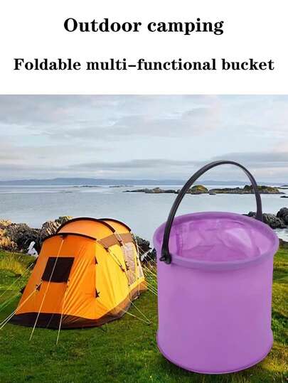 Mini Foldable PVC Bucket, Durable & Portable, Suitable For Beach, Camping, Picnic, Fishing, Painting, Outdoor Activities - Essential For Garden Parties, Layered Paint Brush Washing Bucket, Non-Layered Paint Brush Washing Bucket, Foldable Telescopic Layered Paint Brush Washing Bucket, Painting