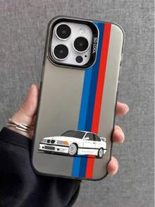 1pc New Handpainted Car Pattern Matte Anti-Fall Protective Phone Case, Compatible With IPhone 17 Pro Max/16 Pro Max/15 Pro Max/Plus/14 Plus/13 Pro Max 1/2 Pro Max/11 - Multicolor - View 2