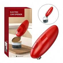 Automatic Electric Can Opener: One-Touch Cordless Kitchen Tool For Effortless Can Opening – Ideal For Disabled Hands, Home Kitchens & Camping - Red - View 8