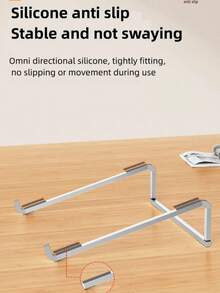 笔记本电脑支架，可折叠可调节铝合金电脑平板支架，笔记本电脑桌面支架，散热 - 查看 11