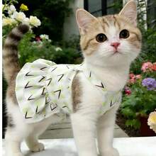 1 chiếc váy không tay nhẹ cho chó/mèo, thích hợp cho chó Poodle nhỏ, Bichon Frise, v.v. vào mùa hè. - Nhiều màu - Xem 3