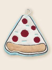 1条/4条装珊瑚绒柔软吸水不掉毛挂式手巾，可爱卡通甜甜圈图案，多用途吸水速干毛巾，适用于浴室和厨房 - 彩色 - 查看 10