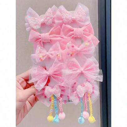 10Pcs Women Bow & F…