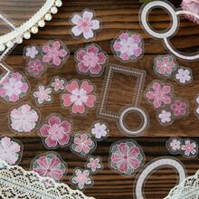 Etori Life Blooming Inflorescence Set Vintage Floral Con Borde De Encaje Material De Decoración De Planificador Paquete De Pegatinas PET Para Portátil, Pegatinas De Teléfono, Maleta, Álbum De Fotos, Accesorios De Decoración De Oficina, Decoración De Habitación, Suministros De Scrapbooking, Manualidades DIY, Bolsas De Papel De Regalo Para Estudiantes, Creación De Tarjetas, Sellado De Horneado, Fiesta Vintage, Suministros Escolares, Regalo Para Amigos, Pegatinas Resistentes Al Agua - Serie de flores - Ver 5