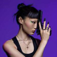 Edgy Ear Cuff, Personalized Chic Fierce Niche Cool Starburst Ear Cuff Suitable For Daily Commute, No Piercing Required - Multicolor - View 6